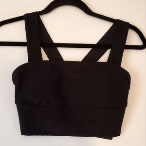 Lanston Sport Bra Bralette Snakeskin Detail Lightly‎ Padded Size XS NWT